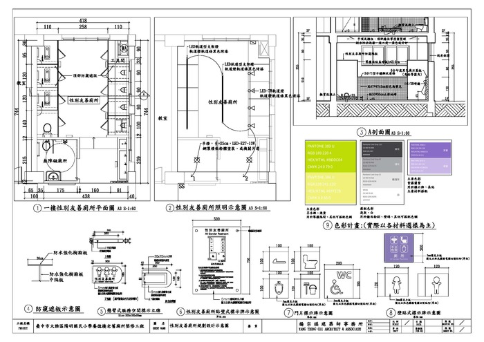 性別友善廁所規劃設計示意圖