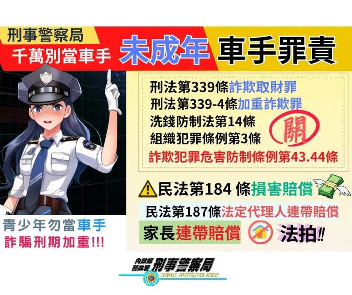 千萬別當車手